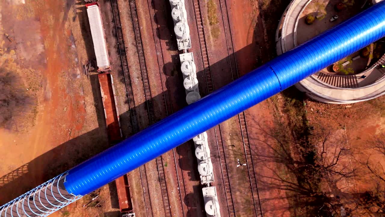 BOTSWANA - Lobatse Town Smooth Establishing 4K Drone Shot at Day Time With Cloud Cover During The Winter Season