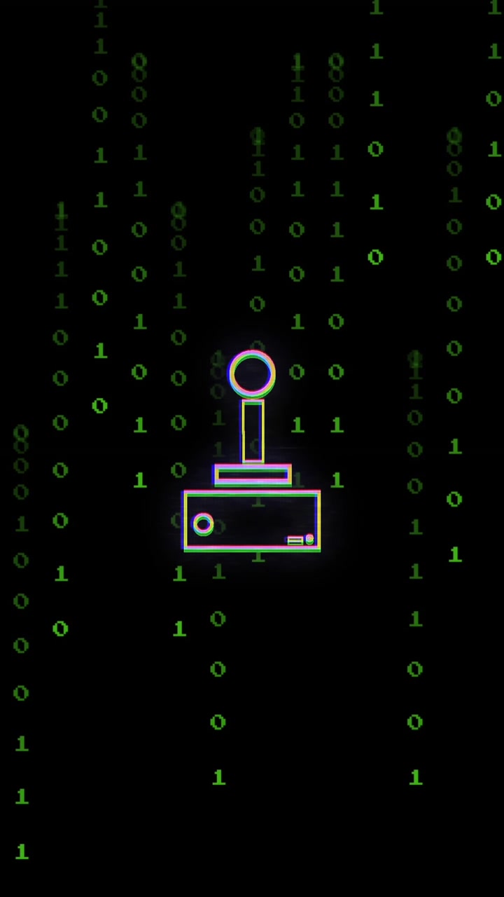 Animation of data processing over gamepad icon