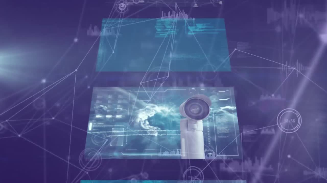 연결 네트워크의 애니메이션과 스크린에서 데이터 처리