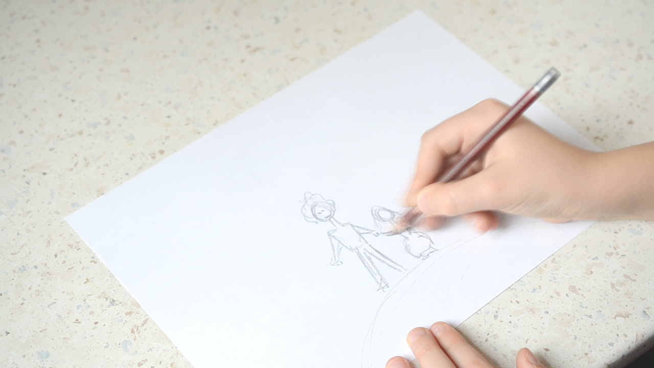 Drawing of family