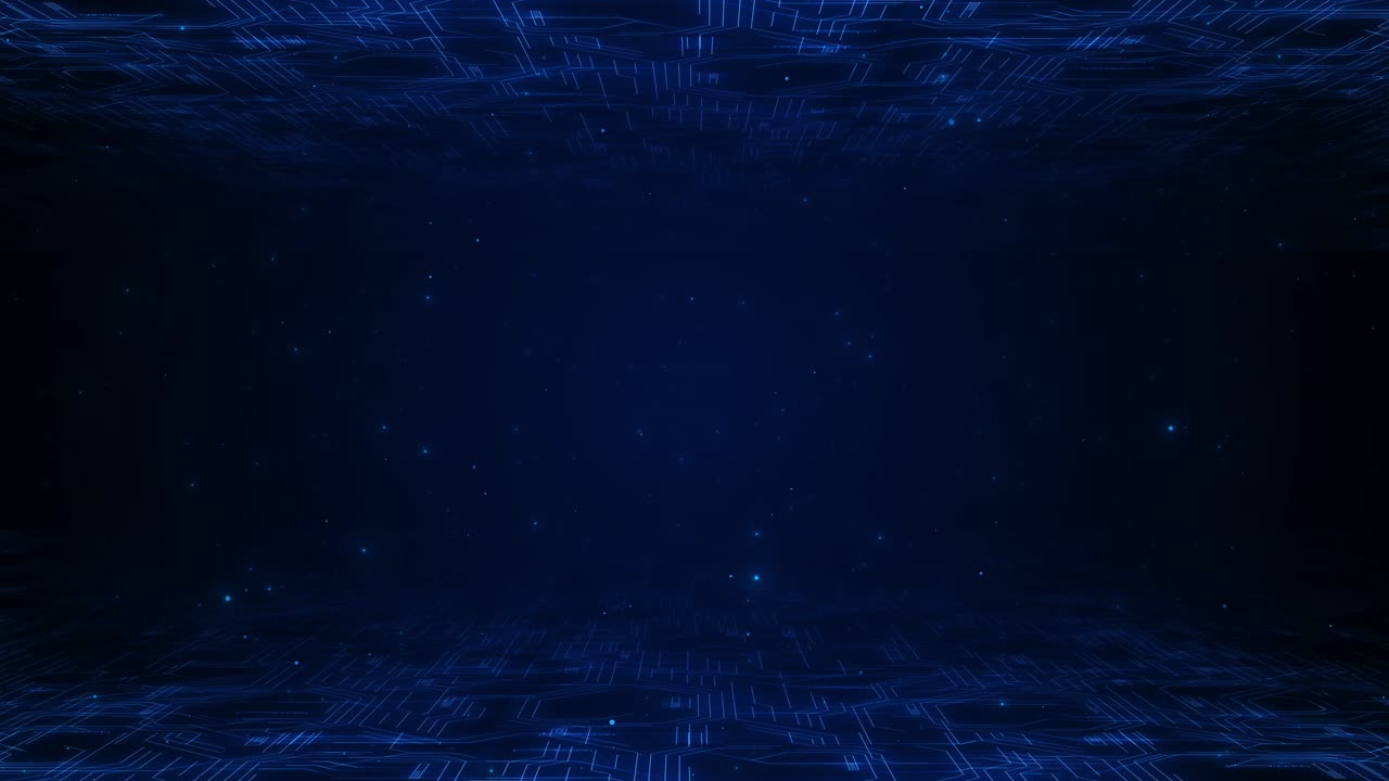 Animated circuit board digital technology protecting cybersecurity technology digital data binary