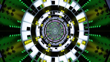 a vibrant abstract loop showcases intricate geometric patterns with glowing elements, creating a mesmerizing visual effect perfect for screensavers and display installations