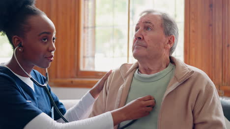 el cuidador, el paciente anciano o la respiración