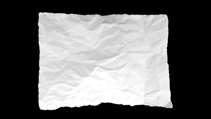 Crumpled White Paper Texture