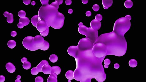 fondo líquido de arte minimalista de movimiento violeta