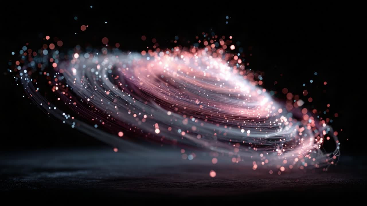 A Mesmerizing Cosmic Swirl: Captivating Visuals of a Celestial Phenomenon Highlighting Vibrant Colors and Ethereal Motion