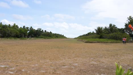 remote tropical island airstrip