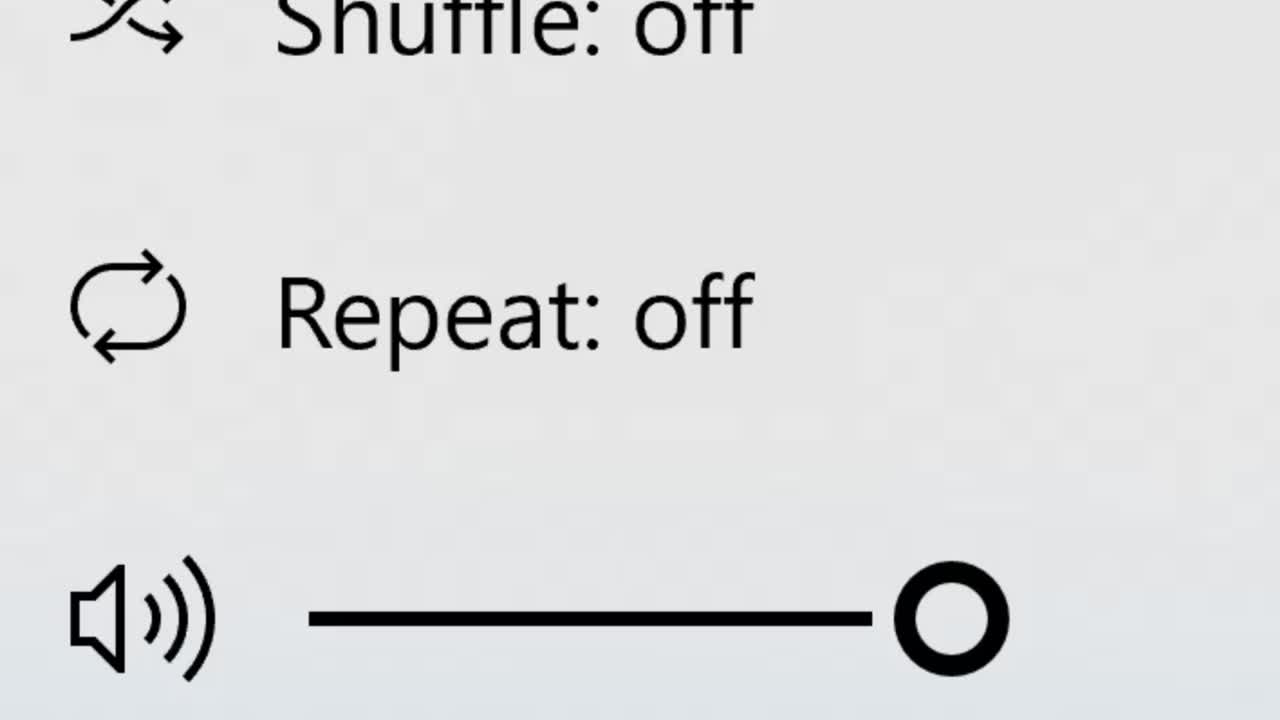 el cursor del ratón se desliza y hace clic en el botón de reproducción de audio y video. vista de la pantalla del dispositivo del cursor haciendo clic en repetir pista de canción de música o archivo multimedia. punto de vista.
