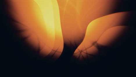 abstract orange and yellow design