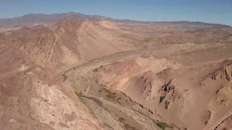 arid desert and strange stones.