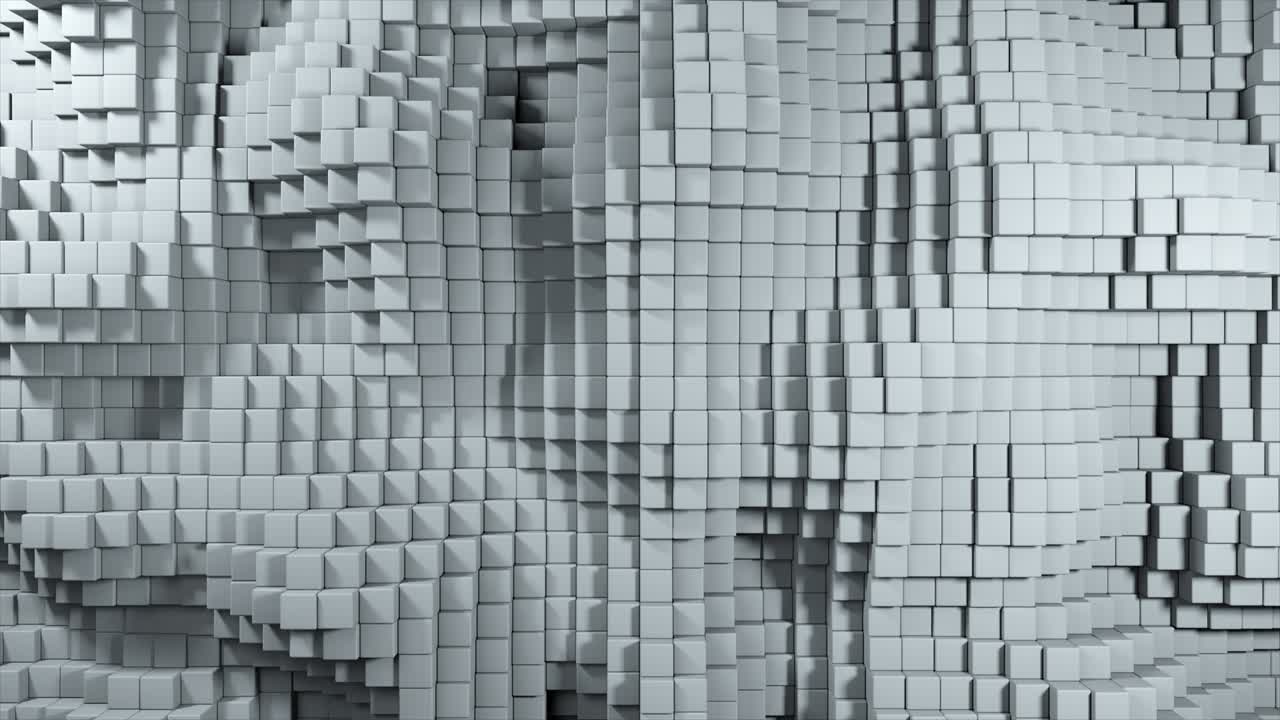 Abstract Geometric Pattern of Stacked Cubes