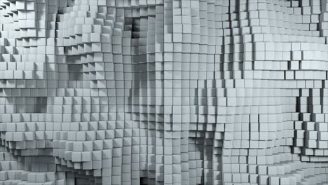 abstract geometric pattern of stacked cubes