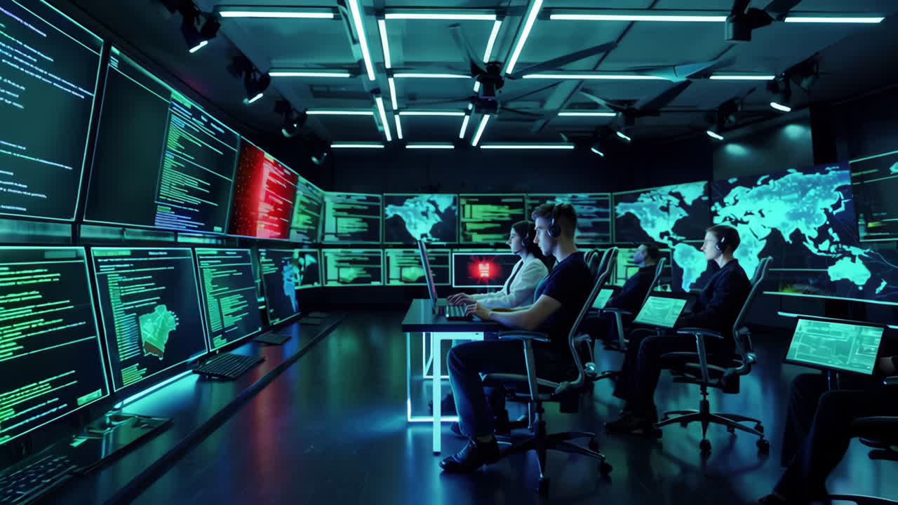 Cybersecurity Control Room