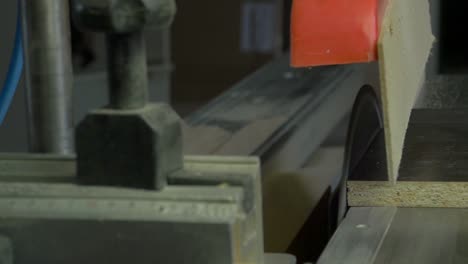 woodworking process with table saw
