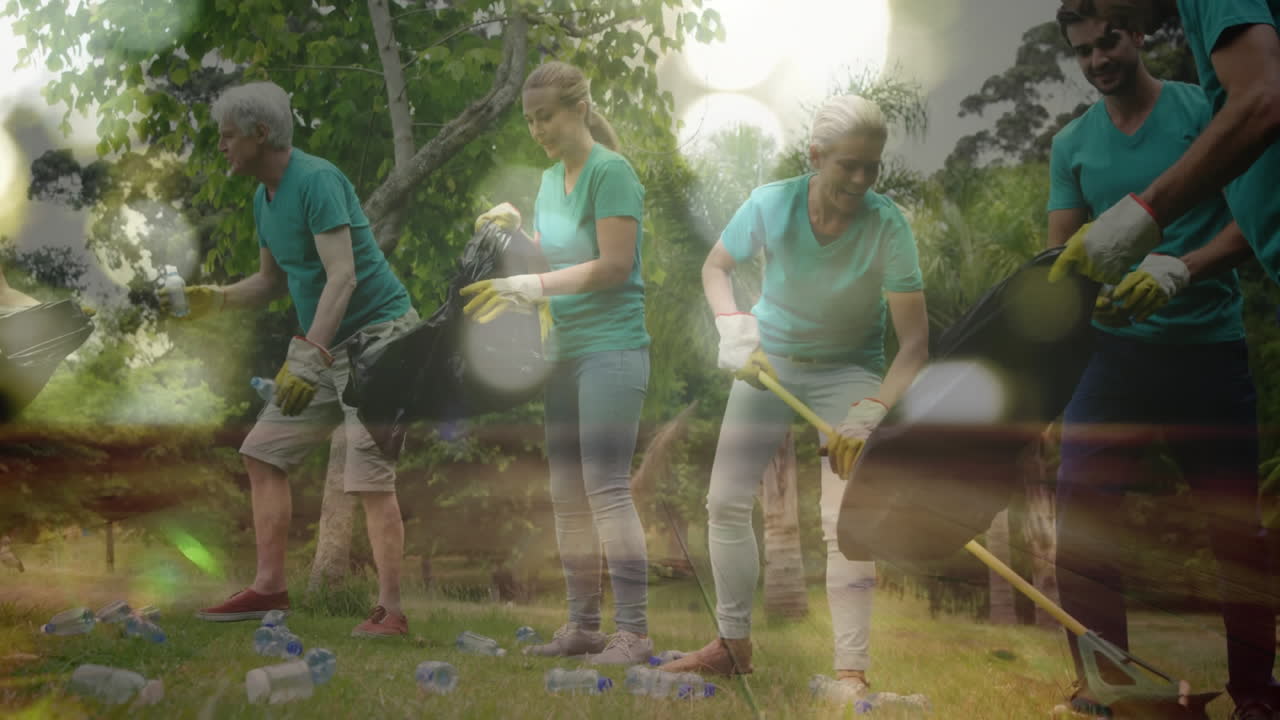 공원에서의 재활용