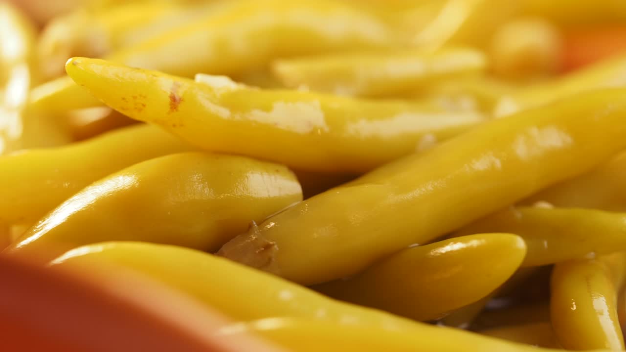 매운 노란 고추