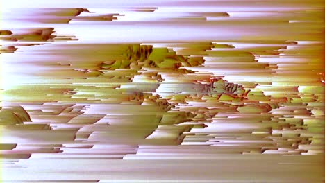 4k highly stylized data mosh distortion, pixel sorting and static noise.