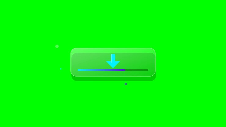 Animated Download Progress Bar on Green Screen