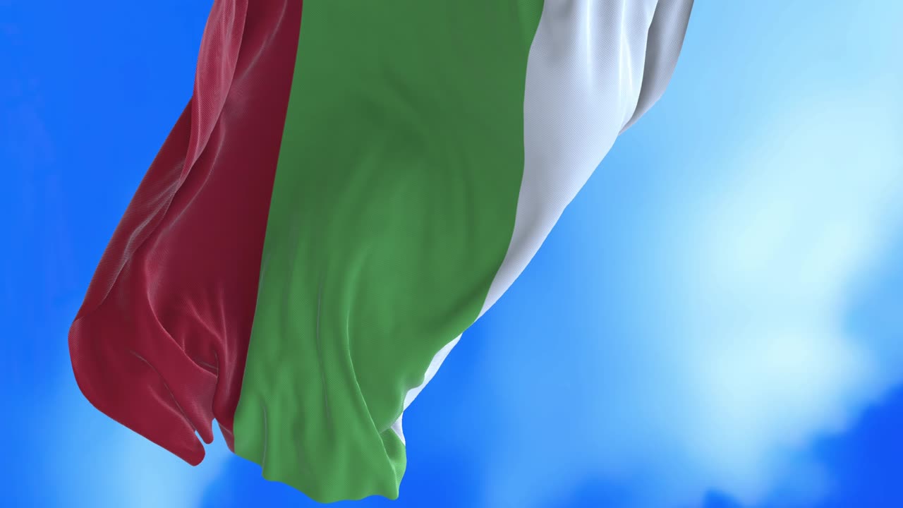 Loop continuo della bandiera bulgara.