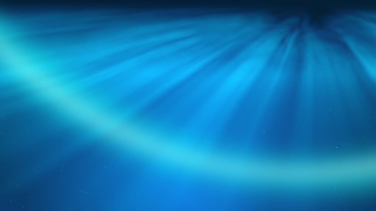 Relaxing deep blue underwater scene with sharp volumetric sun rays and slow floating particles. Perfect for meditation, yoga, sleep aid, and zen atmosphere. High quality seamless loop background
