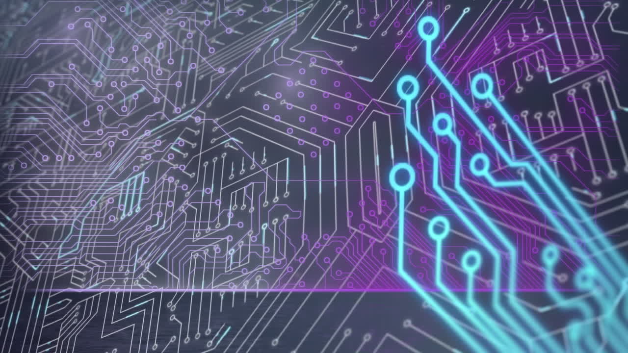 집적 회로를 통한 조명의 애니메이션