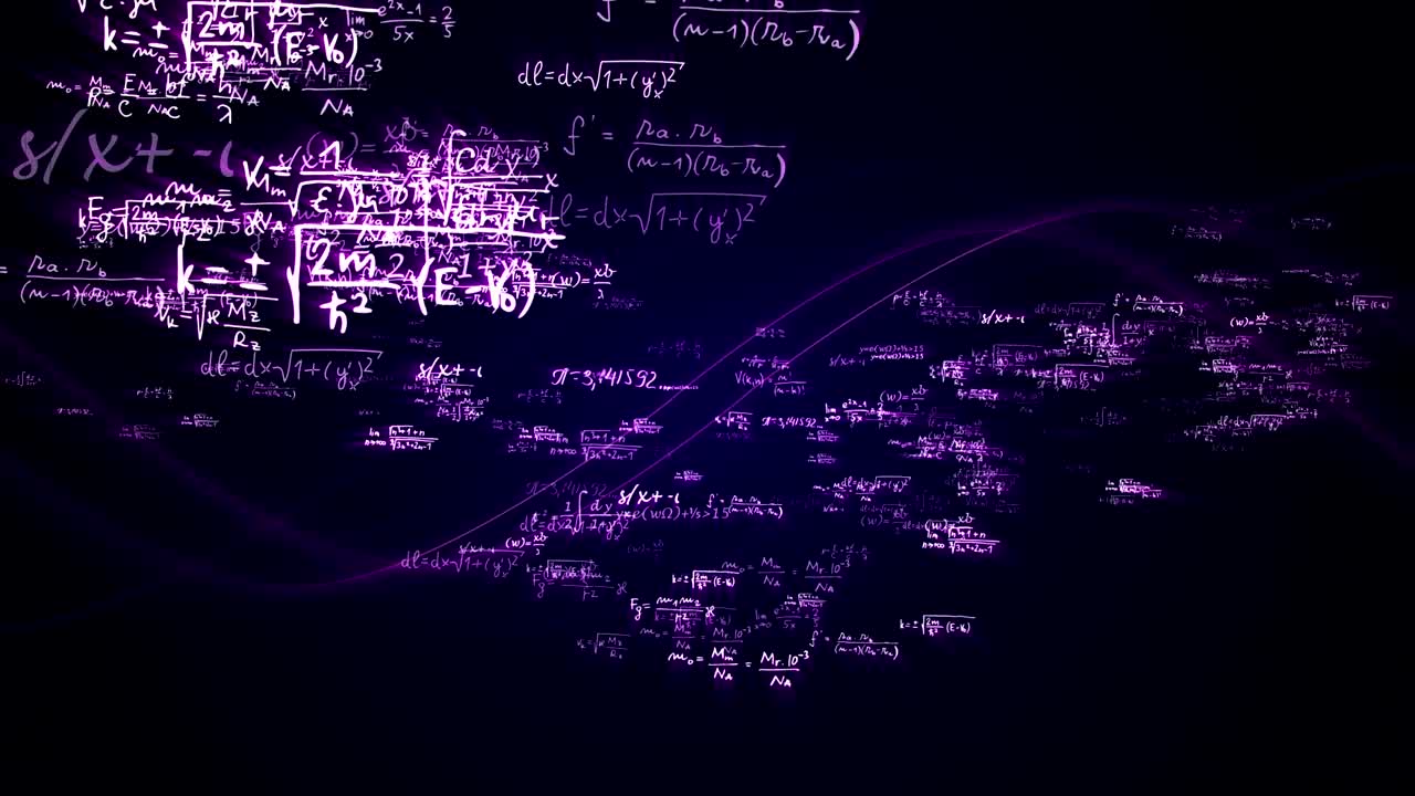 Background Mathematic Animation Code Numbers, Loop