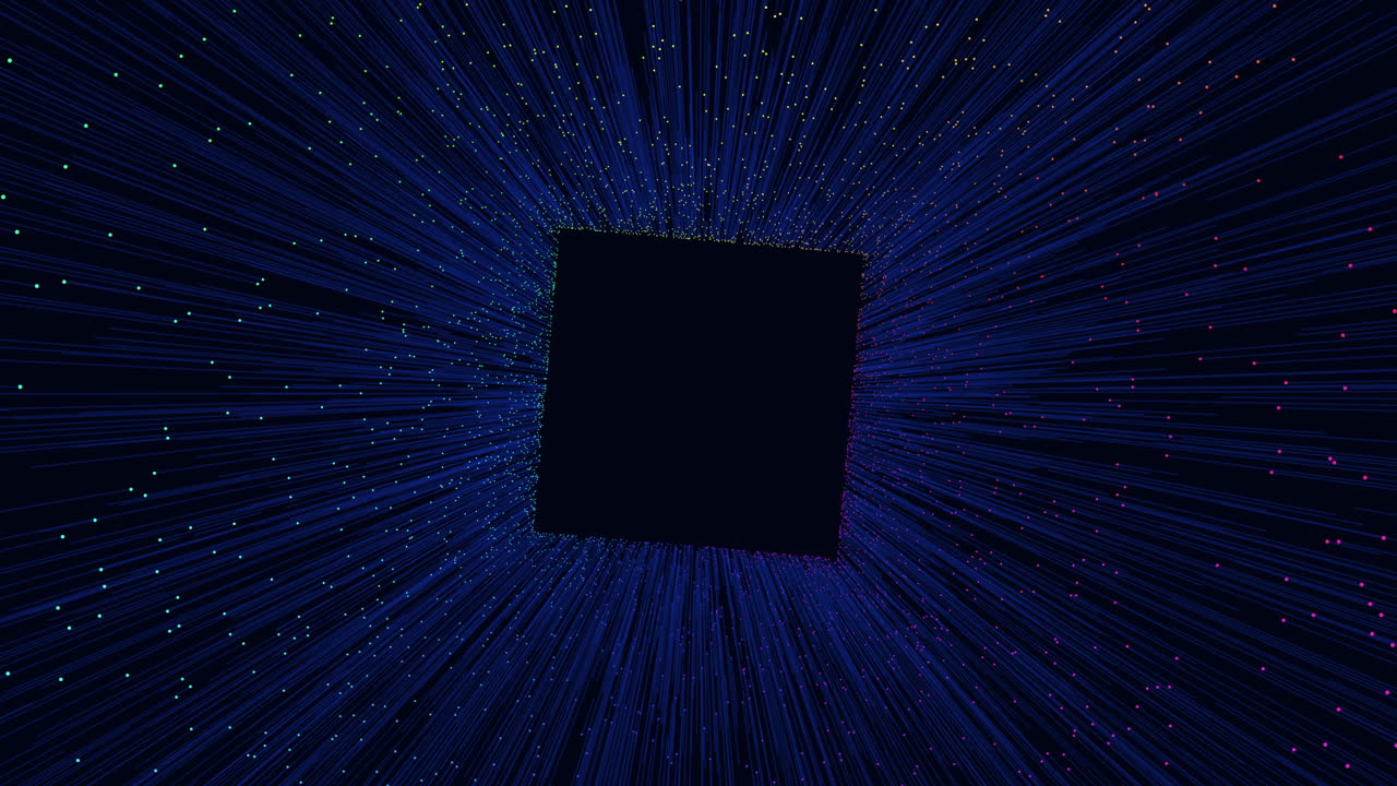 The image showcases a black and blue square with a diagonal line. It seems to be a modern and minimalist artistic design, possibly symbolic or abstract in nature