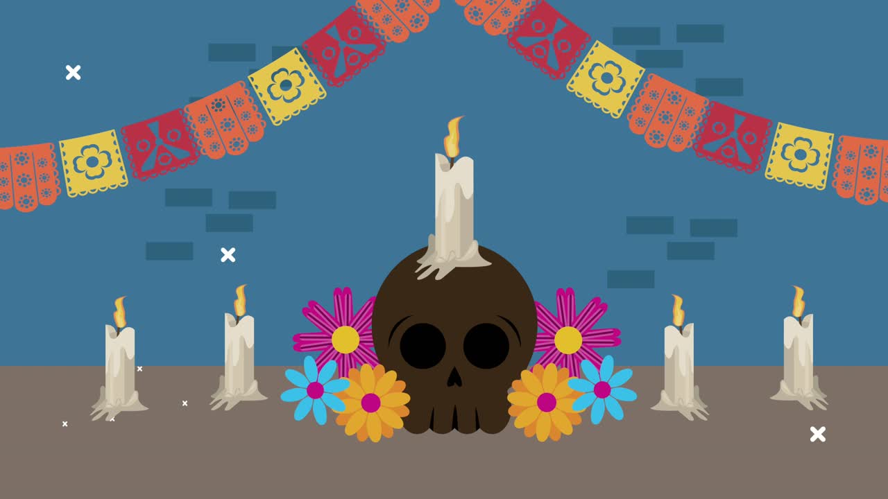 두개골 에 불 을 붙인 죽은 사람 들 의 날 축제