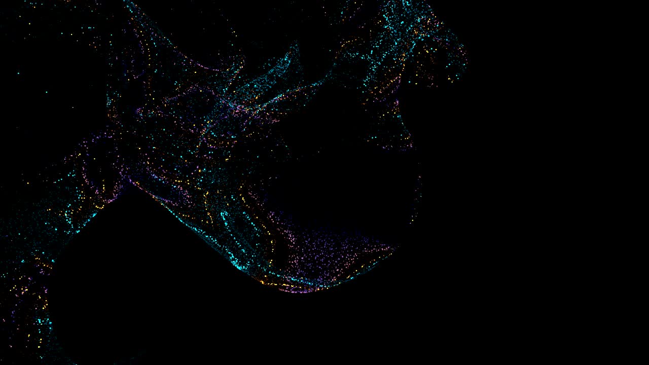 Glossy Particles Background