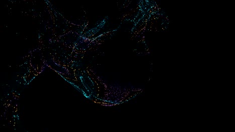 fondo de partículas brillantes
