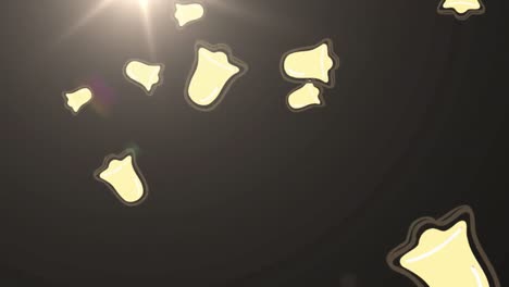 Animation-Fallender-Glocken-Und-Feuerwerkskörper-Auf-Dunklem-Hintergrund