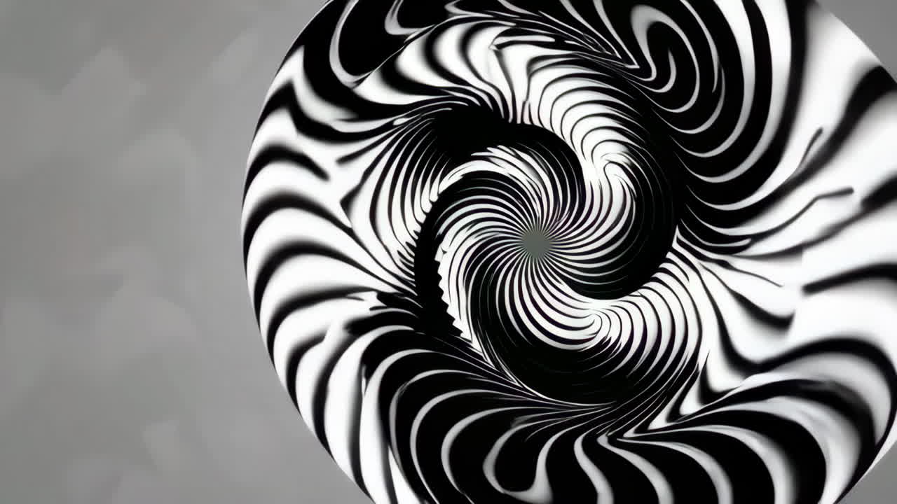 diseño de espiral abstracto en blanco y negro