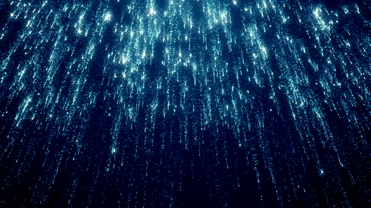 파란 먼지 입자 추상적인 빛 보케 모션 제목 영화적 배경 루프