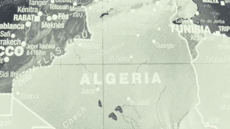 map of algeria and north africa