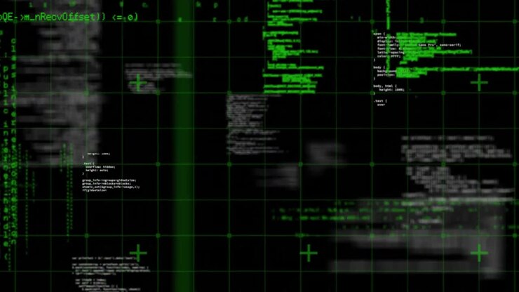 Program codes and square patterns