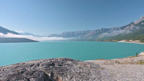 Abraham-Lake-On-A-Clear-Sunny-Day