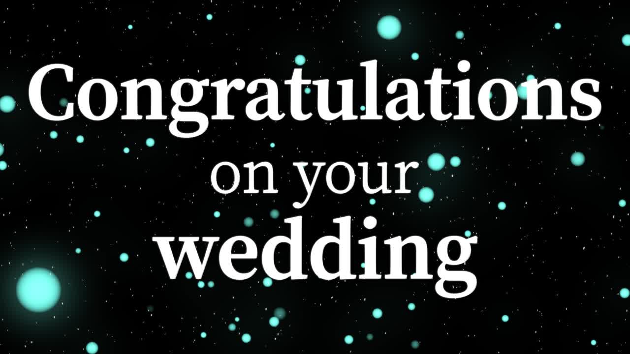 결혼 축하 메시지 문자 애니메이션 모션 그래픽