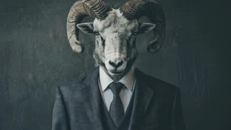 ram in a business suit