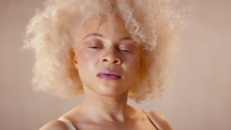 Studio-Portrait-Shot-Of-Confident-Natural-Albino-Woman-In-Underwear-Promoting-Body-Positivity