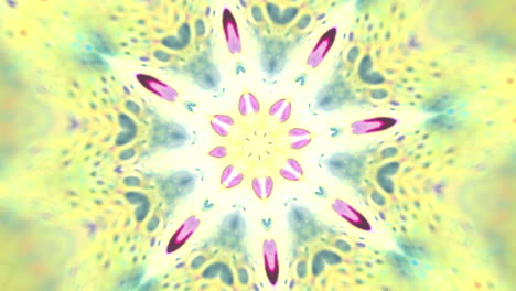 abstract flower-like kaleidoscope animated pattern