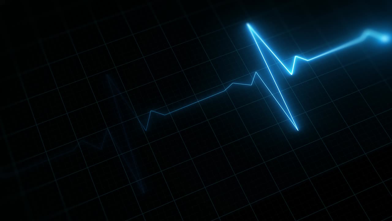 Heart Rate Monitor Electrocardiogram Ekg Or Ecg Looping background