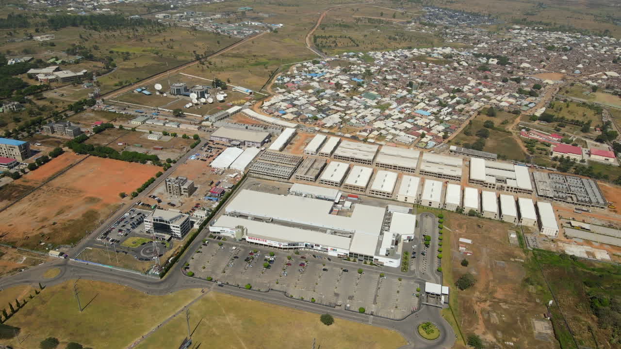 A drone shot of Abuja chamber of commerce and investment