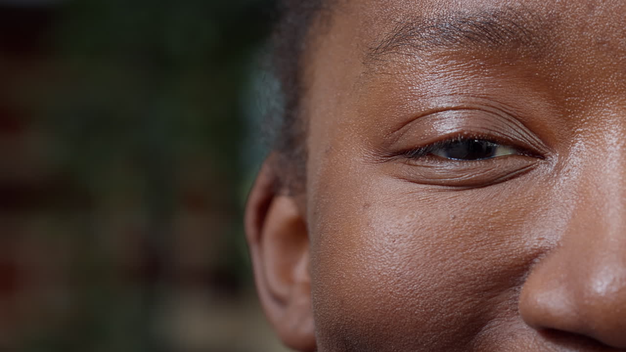 Macro shot montage of authentic people showing eyes and mouth