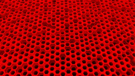 red futuristic abstract looped hexagon background