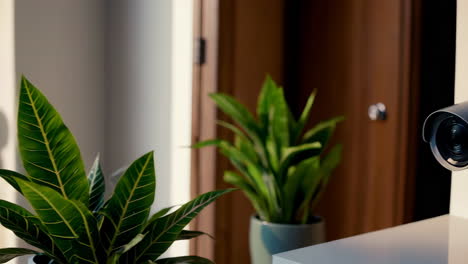 security camera in a modern interior
