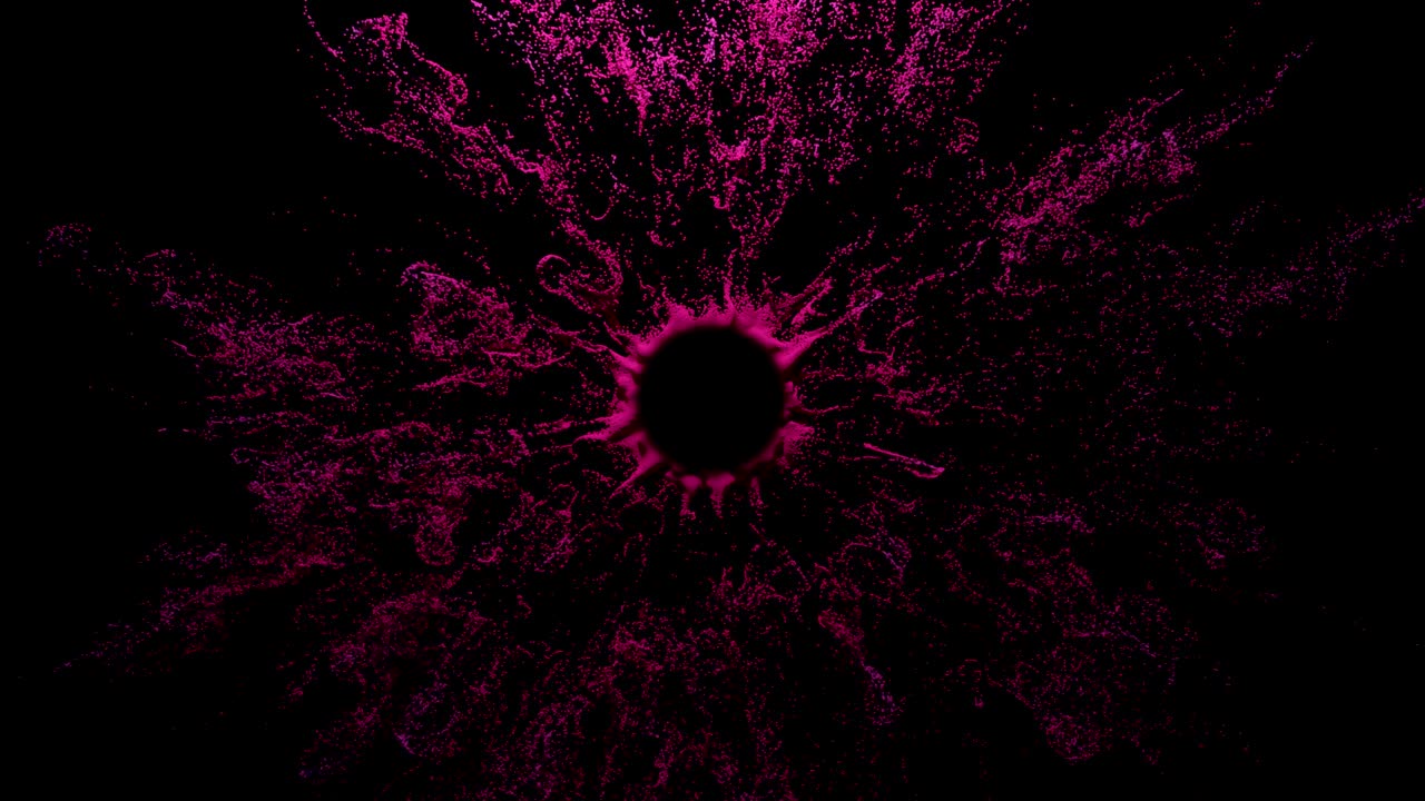 simulación de polvo de pintura de 4k cgi.