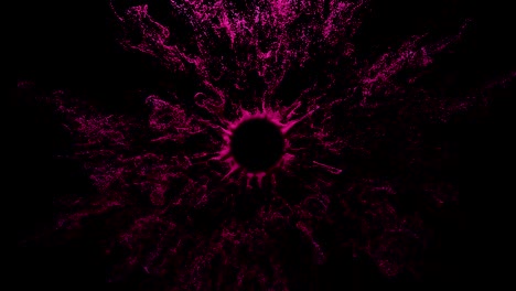 4k cgi paint powder simulation.