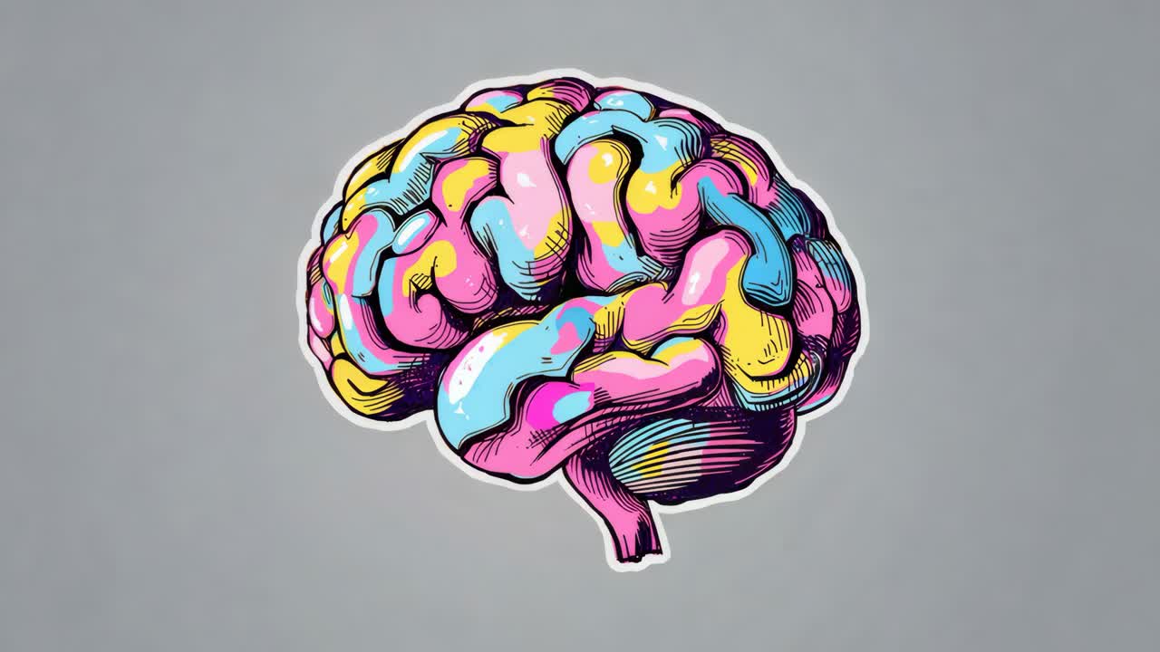 Colorful Brain Illustration