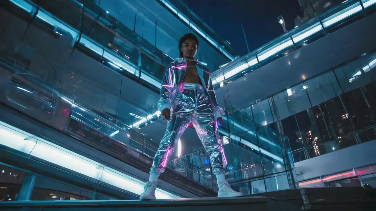 Futuristic Fashion in Urban City