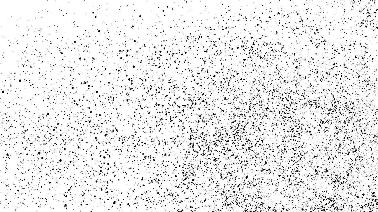 movimiento de ruido negro sobre fondo blanco.